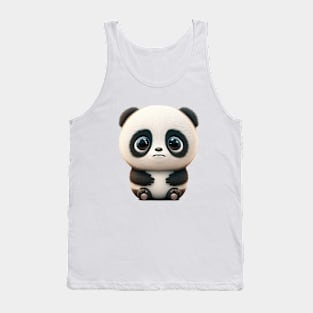 Panda Cute Adorable Humorous Illustration Tank Top